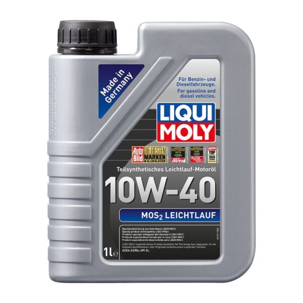 Liqui Moly MoS2 Leichtlauf Ημισυνθετικό Λάδι Αυτοκινήτου 10W-40 1lt