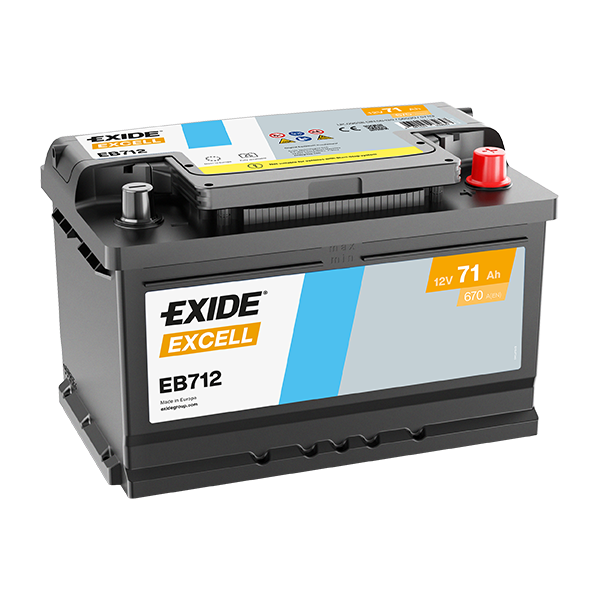 Μπαταρία Exide Excell EB712