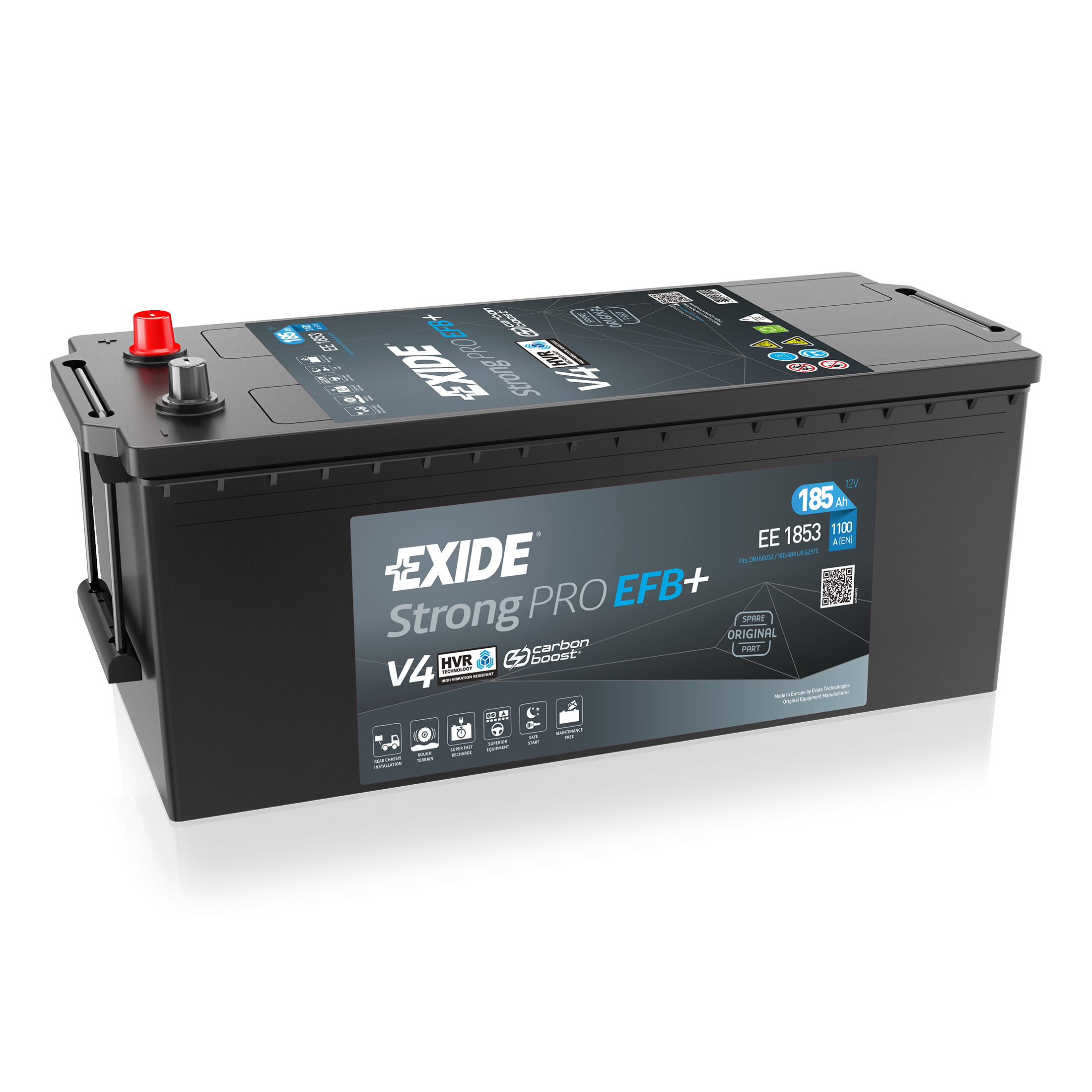 Μπαταρία Exide Strong Pro EFB+ EE1853