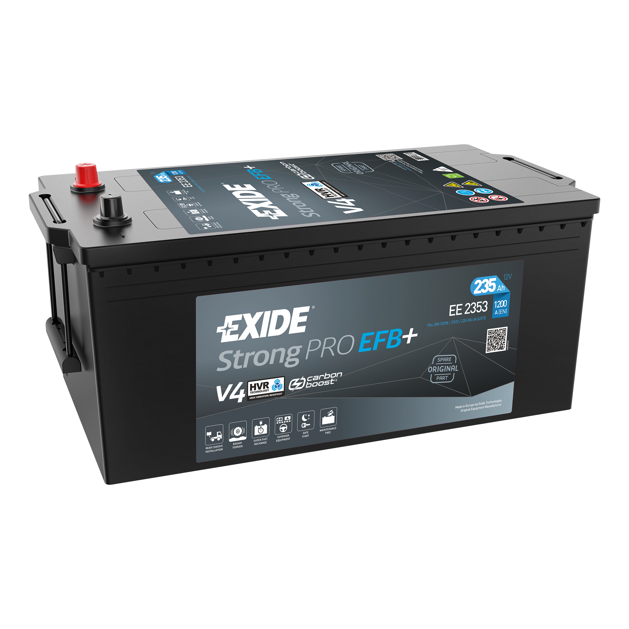 Μπαταρία Exide Strong Pro EFB+ EE2353